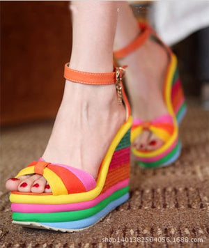 Rainbow Multi-Color Sandals