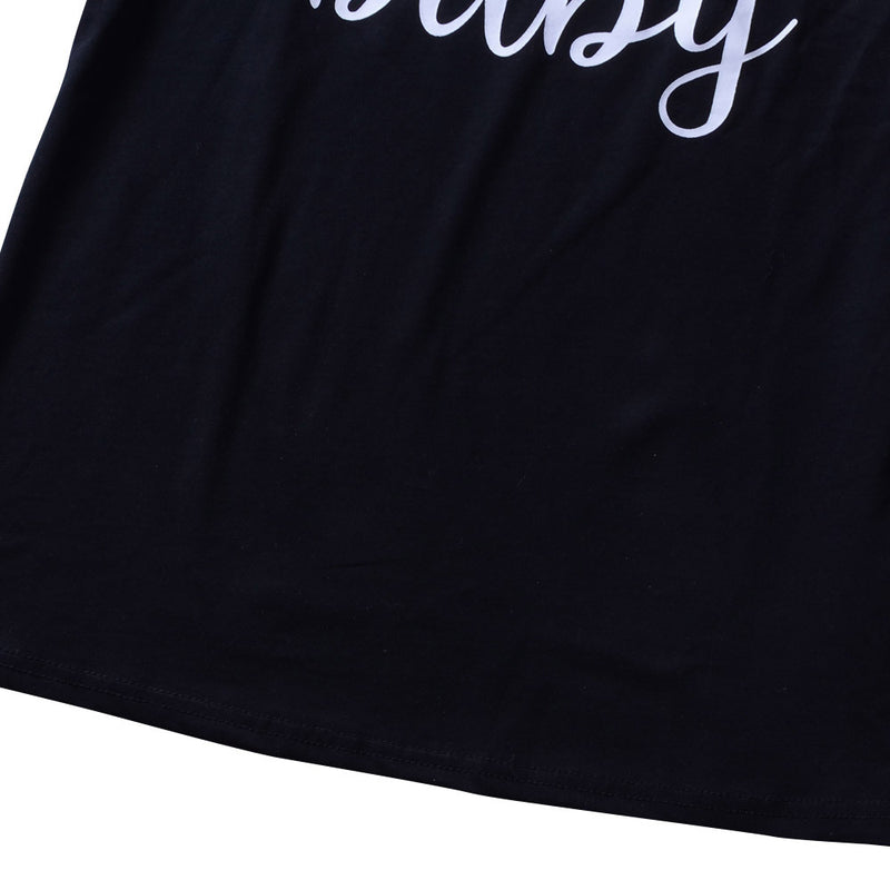 Casual Letter Printed T-Shirt