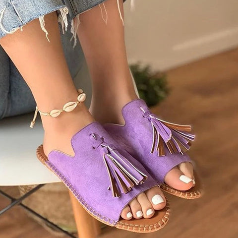 Solid Color Bowknot Sandals