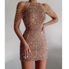 Sequin Off Shoulder Glitter Dress