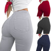High Waist Stretchy Pencil Pants with Belt