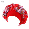 Satin Bonnet Elastic Wide Band Cap