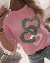 Letter Love Printed T Shirt