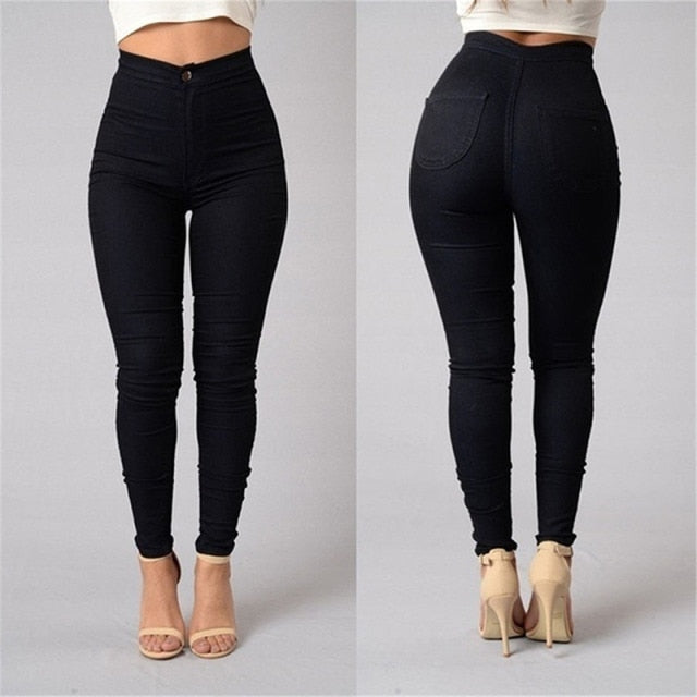 High Waisted Stretchy Skinny Cargo Pants