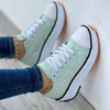 Flat Lace-Up Sneakers